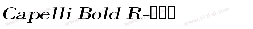 Capelli Bold R字体转换